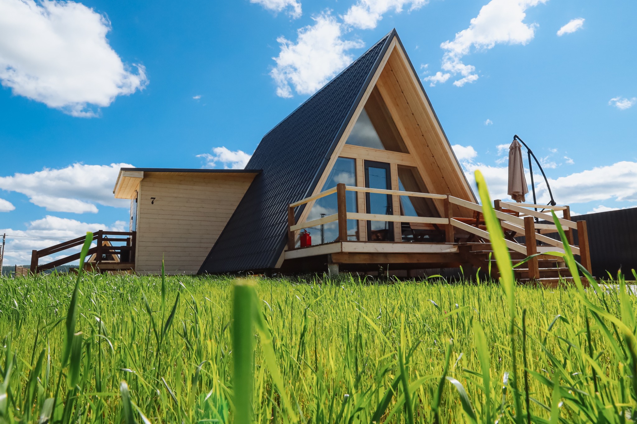 Домик A-frame на территории «Тишина»